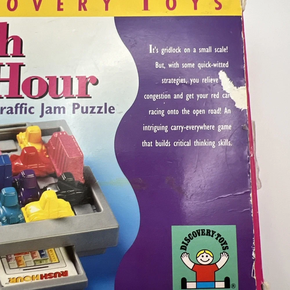 DISCOVERY TOYS RUSH HOUR Traffic Jam Puzzle Car Game! Complete Set in box